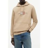 Tommy Hilfiger Heren Hoodie Katoen L Beige/Rood/Zwart