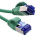 InLine® Patchkabel Slim, Cat.6A, S/FTP, TPE (LSZH) flexibel, PoE, koper (CU), LAN, Ethernet, Netwerkkabel, RJ45 Gigabit, groen, 15 m, 74915G