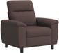 vidaXL Bank Donkerbruin 95 x 90 x 95 cm Stof