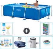 Intex Rechthoekig Frame Zwembad - 260 x 160 x 65 cm - Blauw