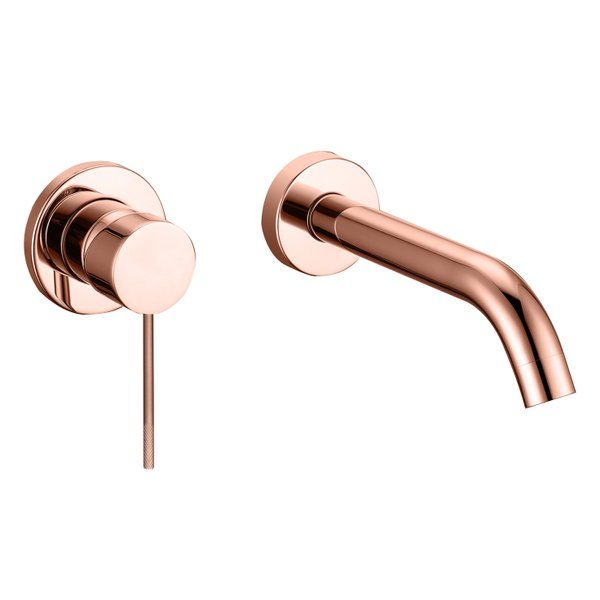 Lyon Decorata Inbouw Wandmengkraan - Rosé Mat Goud - 20cm Uitloop - 4010570