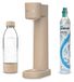 Dafi Saturateur PUSHAIR pour eau gazeuse cappuccino + cartouche de CO2 + bouteille de 0,7 litre