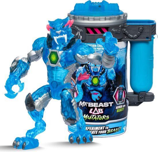 Moose Toys MrBeast Lab Mutators - Mutatie Kamer Stealth Panther - Maak je eigen MrBeast Actiefiguur