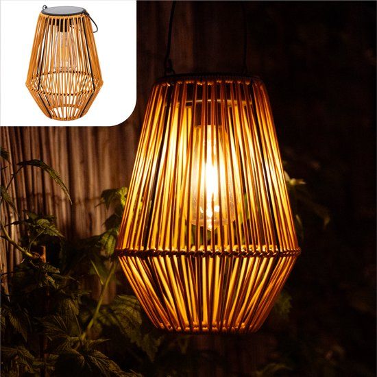 Gadgy Solar Tuinverlichting Rattan Bruin