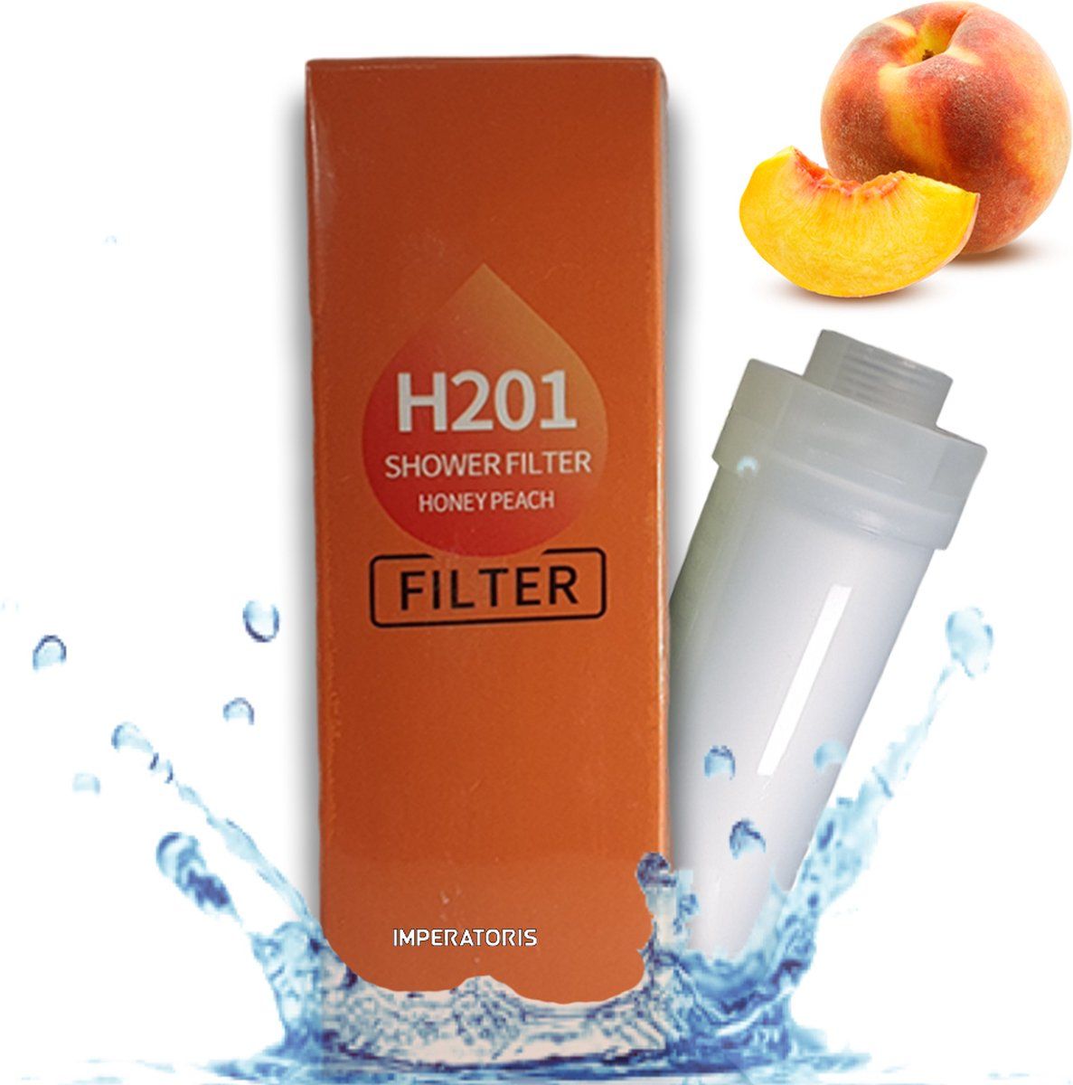 Imperatoris Douchefilter - Waterfilter Voor Douchekop met Geur - Honey Peach