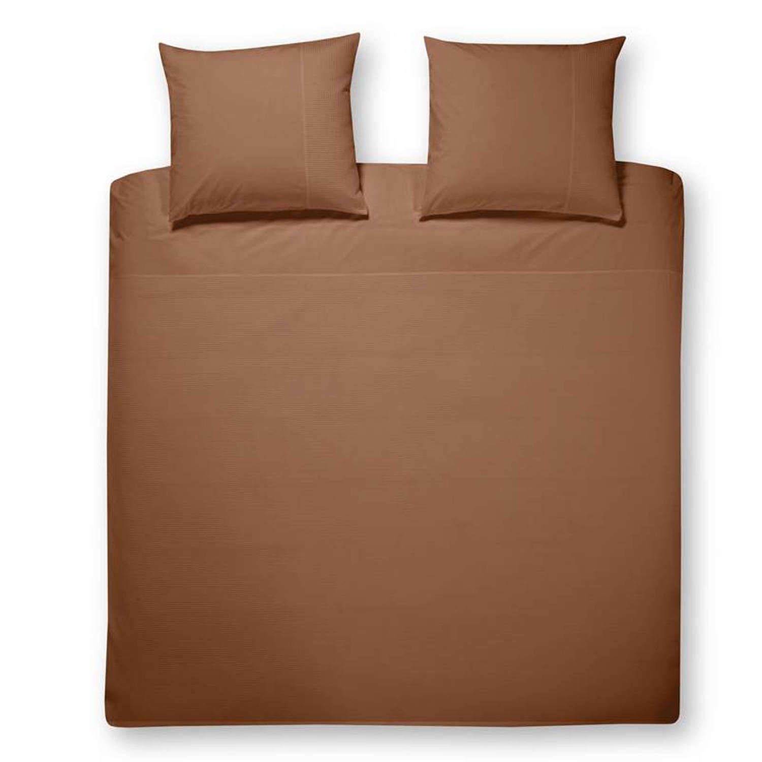pappilon Papillon Papillon Mendoza - dekbedovertrek - eenpersoons - 140 x 200/220 - Roestbruin