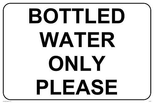 Viking Signs Viking Signs IV5307-A4L-V "Bottle Water Only Please" bord, Vinyl, 200 mm H x 300 mm W