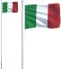 vidaXL - Vlag met vlaggenmast - Italië - 6,08 m - aluminium