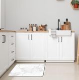 CREARREDA Absorberend en antislip badkamertapijt met opdruk 40 x 60 cm