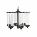 DKD Home Decor Kaarsenhouder Zwart Metaal Kristal (53 x 53 x 52 cm)