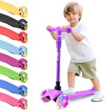 Hurtle Step voor Jonge Kinderen met Verlichte LED Wielen, Driewielerstijl Stabiliteit, Lichtgewicht, Draagbaar, Ideaal voor Binnen/Buiten Gebruik, Geschikt voor Leeftijden 2-5