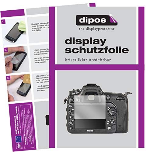 dipos I 5X beschermfolie compatibel met Nikon D7100 schermfolie, helder