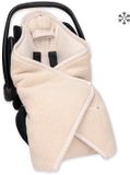 BEMINI Voetenzak - Biside 0-12m - Knusse teddy - Linnen
