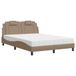 vidaXL Lit "Viana" avec matelas, similicuir, couleur cappuccino, 140x200 cm
