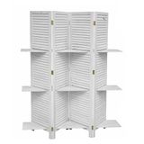 Apare ' van hout, 4 panelen van hout, wit, shabby 165 x 170 cm