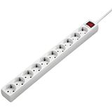 Hama Stekkerdoos, 10 stopcontacten met schakelaar, 3 m, Wit