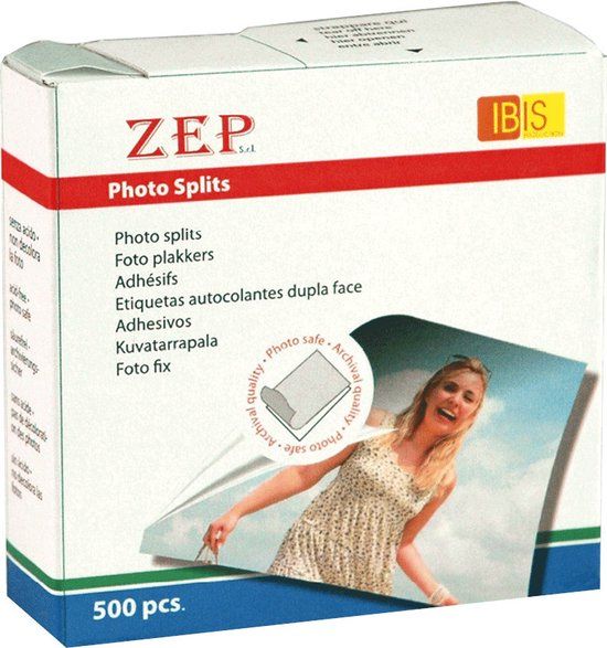 ZEP Foto plakkers dubbelzijdig 500 stuks - BX500