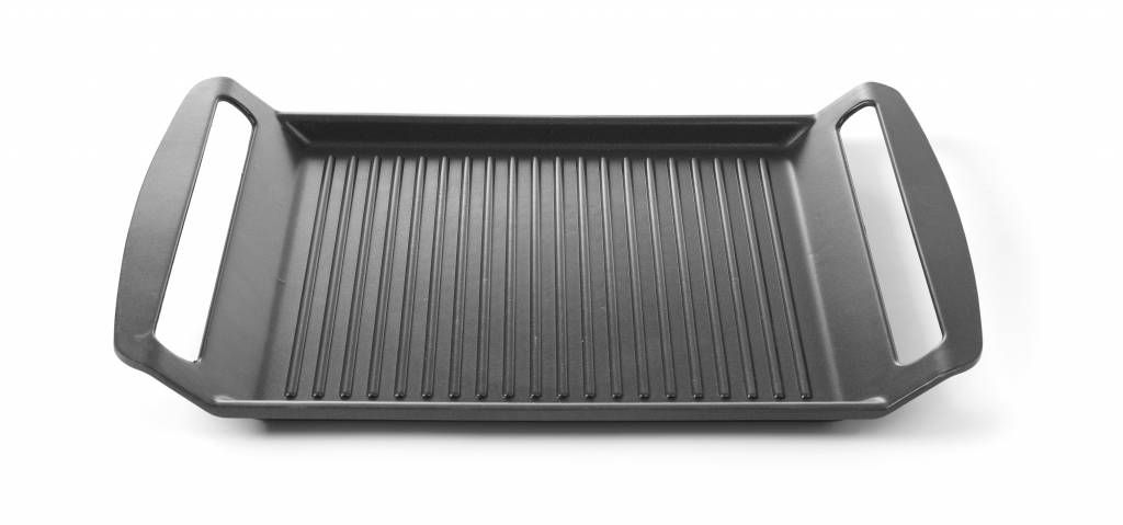 Hendi Grillplaat - L 39 x 26 cm - Zwart