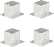 vidaXL Paalankers 4 st 141 mm gegalvaniseerd metaal