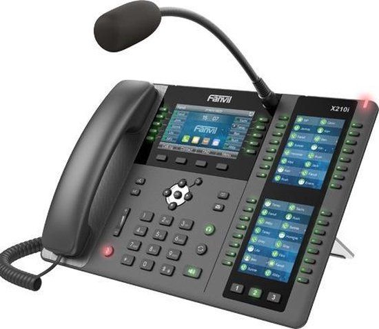 Fanvil X210i IP Phone - Black/Grey - 20 Lines - LCD Display