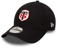 NEW ERA CAP S.A.S Koptelefoon Stade Toulousain Team Logo 9Forty Zwart Katoen/Elastaan Unisex Volwassenen