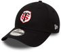 NEW ERA CAP S.A.S Koptelefoon Stade Toulousain Team Logo 9Forty Zwart Katoen/Elastaan Unisex Volwassenen