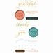 Sizzix Clear Stamp Set with Framelits Die Thankful Sentiments 15pcs