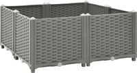 vidaXL Plantenbak verhoogd 80x80x38 cm polypropyleen