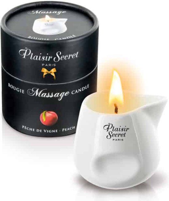 Plaisirs Secrets Massagekaars Perzik - 80 ml