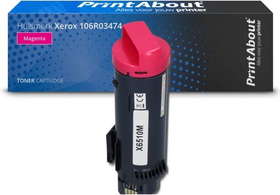 PrintAbout Huismerk Xerox 106R03474 Magenta Toner