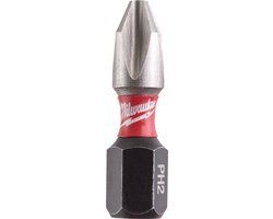 Milwaukee Phillips Bit - Size 2 - 1/4 inch - Pozidriv - 1 Piece