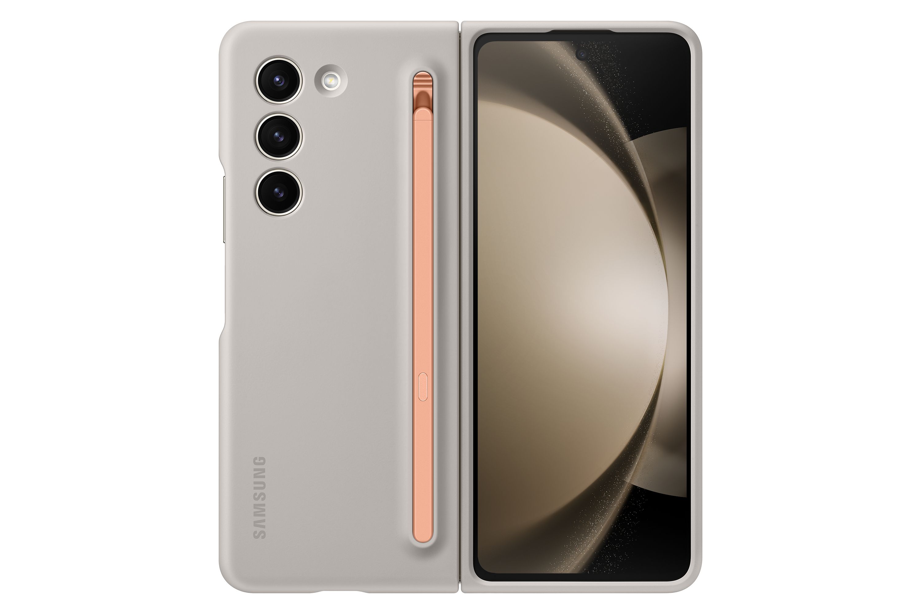Samsung Galaxy Z Fold5 Case - Sand - with S-Pen