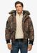 Superdry Everest Pufferbomberjack met capuchon Heren army camo S