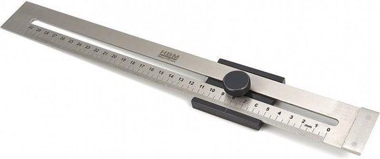 HBM 300 mm Afkras Liniaal Model 1
