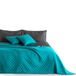 DecoKing Axel dubbelzijdig gewatteerd dekbed 240 x 260 cm, quilt, met wafelpatroon, donker-turquoise