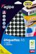 Apli 114317 – etui met 960 multifunctionele tabletten, Ø 15 mm, zwart