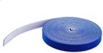 StarTech.com Hook and Loop Tape - 50 ft. - Reusable Adjustable Cable Ties - Blue (HKLP50BL)