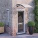 Maison Exclusive - Auvent pour porte d'entrée, noir et transparent, 100x75 cm, polycarbonate