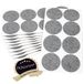 Adsamm® 80 x Zelfklevende Viltglijders Grijs Ø 60 mm Rond 3,5 mm Dik
