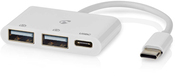 Nedis USB-Hub - 3 poorten - USB 2.0 Type-C - Wit