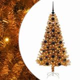 vidaXL Kerstboom Goud 120 cm PET met Lampjes