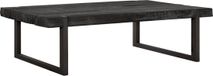 24Designs Table basse Beam - B80 X L120 X H35 Cm - Teck Noir