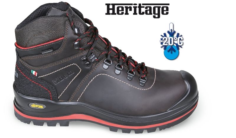 Beta 7294Hmc 41-Gev.Volnerf Leren Enkelschoen