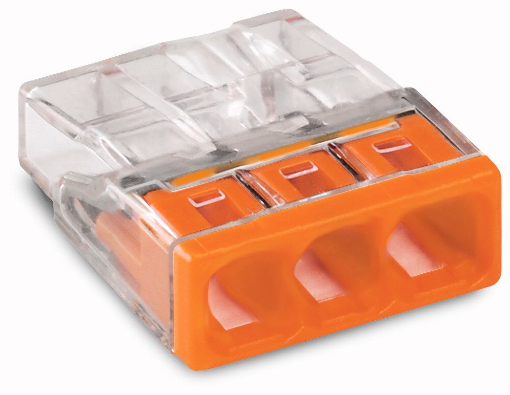 WAGO 2273-203 - Draadverbinders - Oranje, Transparant