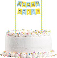 Bluey Cake Bunting - Themafeest - Multicolor - Plastic