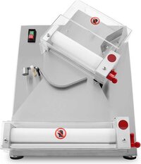 HCB® Professionele Pizza Uitrolmachine - 30cm - Elektrisch - RVS