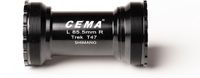 Cema T47 Threaded Stainless Steel Shimano Trapaslagers Zilver 85.5 mm