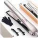 BESTOPE PRO Professionele stijltang, negatieve ionen, keramiek, antistatisch, extra lang, drijvende platen, lcd-display, 5 standen, instelbare temperatuur (120-230 °C), champagne-goud