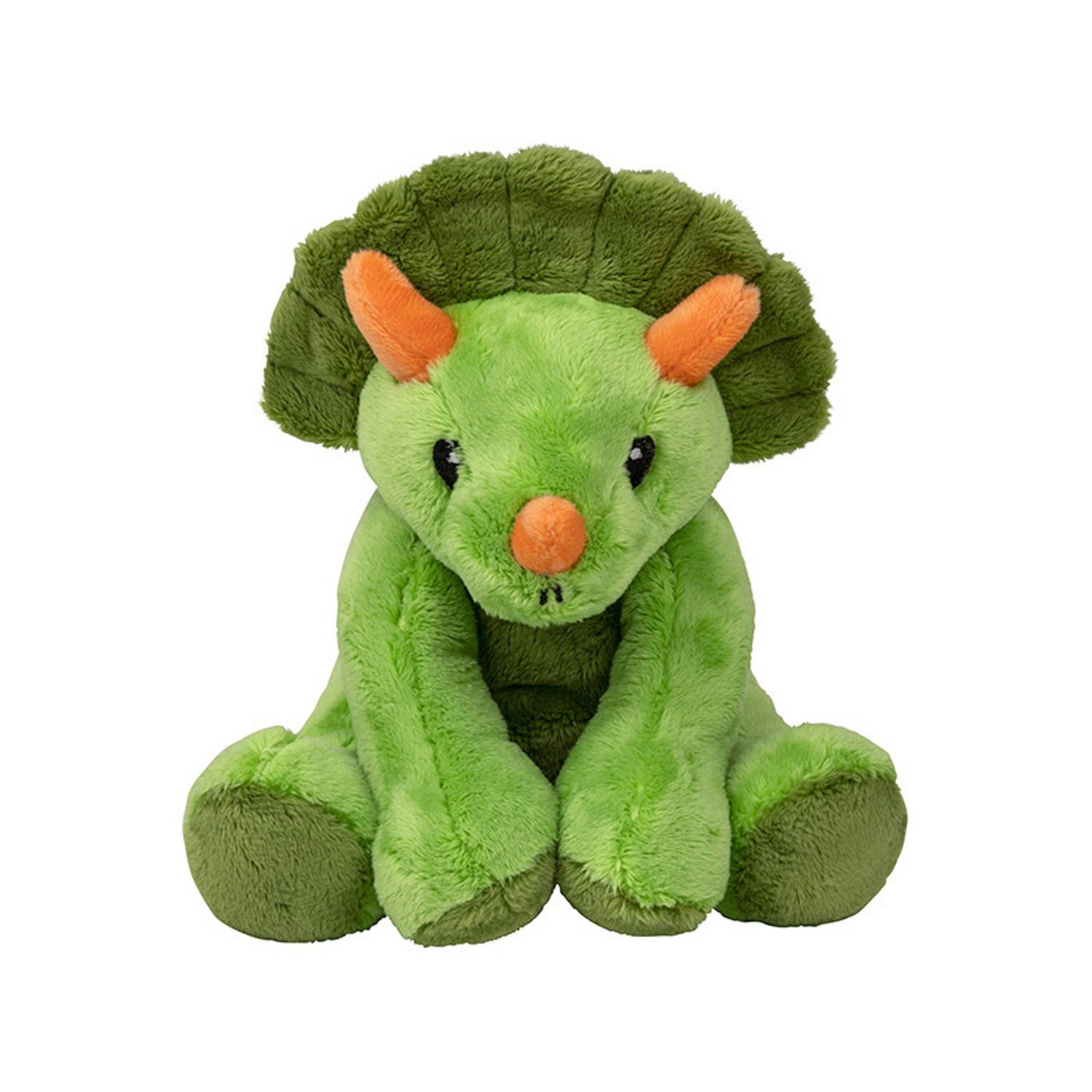 Nature Planet Pluche knuffel dinosaurus Triceratops 20 cm - Multi