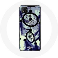 Maniacase Hoesje voor Xiaomi Redmi 9C Dreamcatcher paars grijs en zwart
